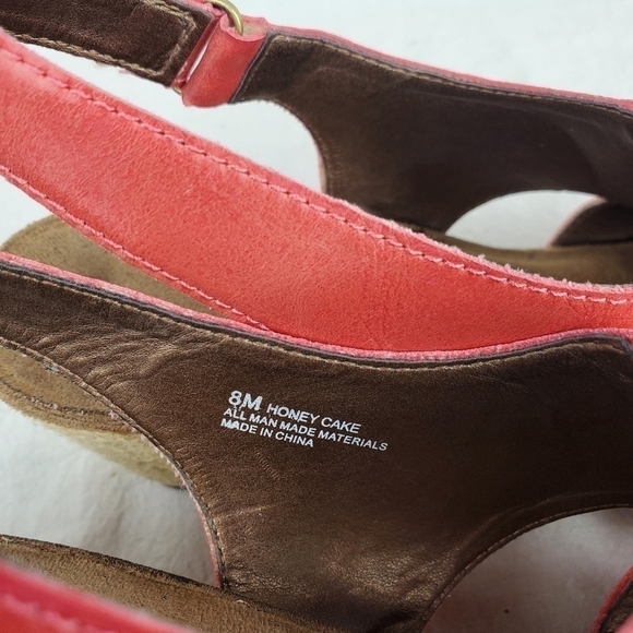 Aerosoles honey cake espadrille wedge sandals size 8M - Picture 8 of 10